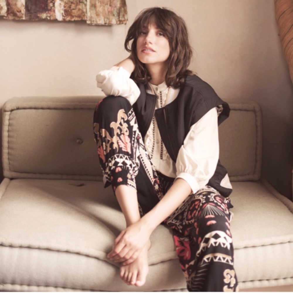 Summum Flat Front Elasticized Waist and Ankle Pants